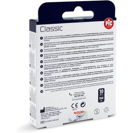 Pic Classic Breathable Plaster Strip 10X8 Cm - Pack Of 10