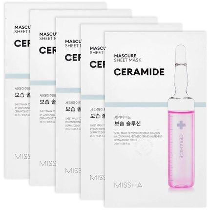 Missha Mascure Moisture Solution Sheet Mask Ceramide For Dry And Weakened Skin - 1Pc