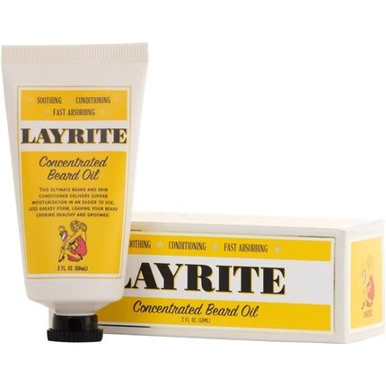Layrite Concentrated Beard Oil 59Ml Soothing Conditioning Fast Absorbing