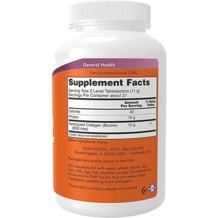 Now Foods Collagen Peptides Powder 227G