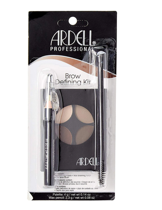 Ardell Brow Defining Kit Set - Includes Soothing Oil For Eyebrows, Hair Removal Wax Strips, And Hair Removal Gel 63 Grams