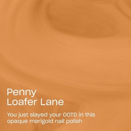 Opi Nail Lacquer Penny Loafer Lane Opaque Dark Yellow Marigold Creme Chip