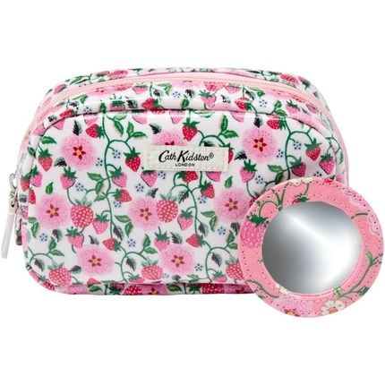 Cath Kidston Wash Bag Strawberry Small Make Up Bag With Mirror