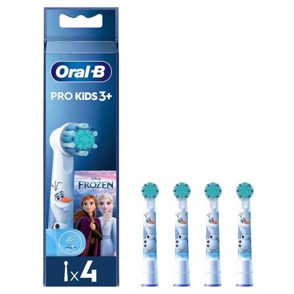 Oral-B Pro Kids Electric Toothbrush Head With Disney Frozen Characters Extra Soft Bristles - Pack Of 4
