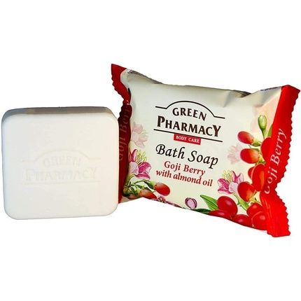 Green Pharmacy Goji Berry Bath Soap Bar مع زيت اللوز 100 جرام