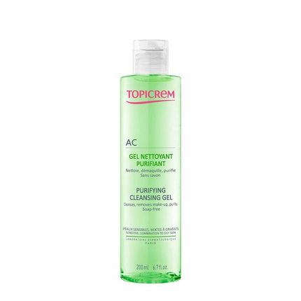 Topicrem Ac Purifying Cleansing Gel For Oily And Sensitive Skin 200Ml