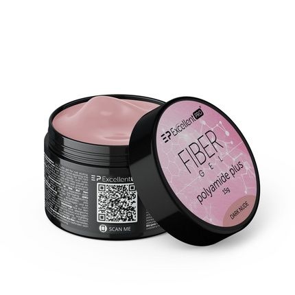 Excellent Pro Fiber Gel Polyamide Plus Building Gel Dark Nude 15G