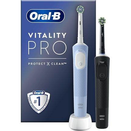 Oral-B Vitality Pro Electric Toothbrush For Adults With 2 Toothbrush Heads