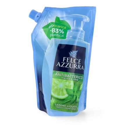 Paglieri Felce Azzurra Antibacterial Mint & Lime Liquid Soap 500Ml Refill - Image 4