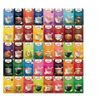 Yogi Tea Organic Aryuvedic Herbal Tea 17 Tea Bags - 40 Flavors