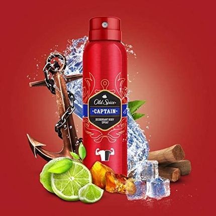 Old Spice Captain Deodorant Body Spray For Men 150Ml