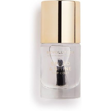Makeup Revolution Speed & Shine Top Coat Nail Polish 10Ml - Image 3