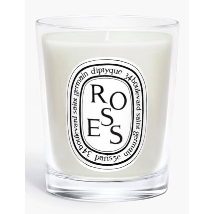 Diptyque Baies Roses & Figuier Scented Candle 70 Grams Gift Boxed White - Image 3