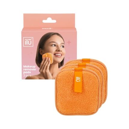 Ilu Makeup Remover Pads Orange 3 Pack - Image 4