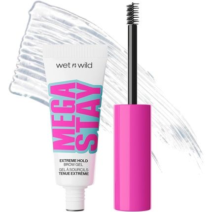 Wet N Wild Mega Stay Extreme Hold Brow Gel Clear Flake-Free Finish