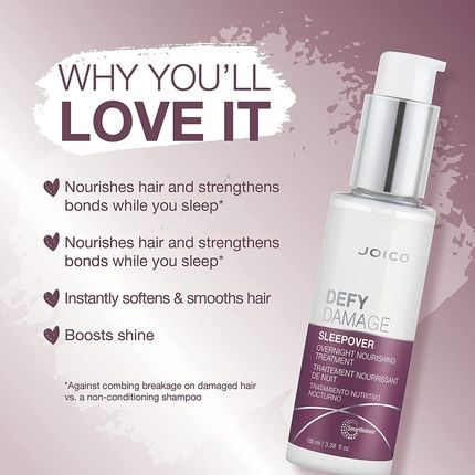Joico Defy Damage Sleepover Overnight Treatment 100Ml Nourishing Night Treatment