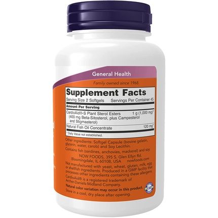 Now Foods Beta-Sitosterol Plant Sterols 90 Softgels