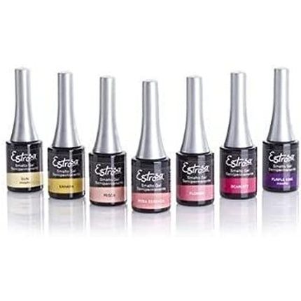 Estrosa Nail Varnish Gel Shellac Pink Bon Bon Metallic Estrosa 7002-Rosa Bon Bon