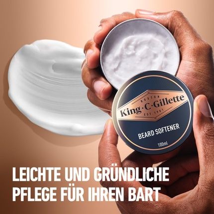King C. Gillette Beard Balm For Men 100Ml With Shea Butter, Argan Oil, And Cocoa Butter - Image 3