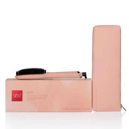 Ghd Take Control Now Glide Hot Brush Pink Peach
