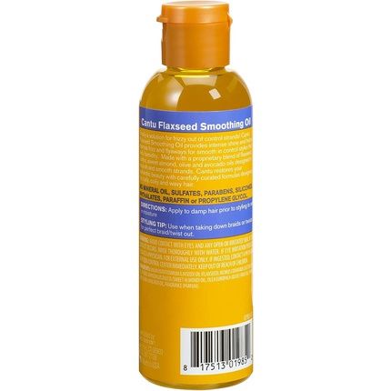 Cantu Flaxseed Smoothing Oil With Flaxseed, Olive, Almond, Castor & Avocado Oil 100Ml - Image 3