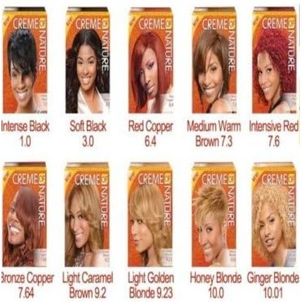 Creme Of Nature Nourishing Permanent Soft Black Hair Color 3.0