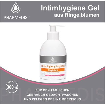 Intimate Hygiene Gel With Calendula And Lactic Acid - Intimate Wash Gel For Women And Men