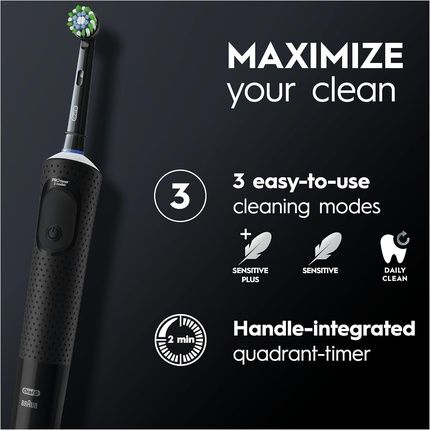 Oral-B Vitality Pro Electric Toothbrush For Adults With 2 Toothbrush Heads - Image 3
