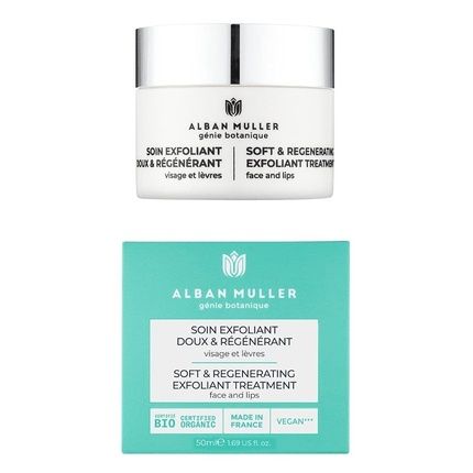 Gentle And Regenerating Face And Lip Scrub By Alban Muller - Certified Organic By Ecocert 50Ml