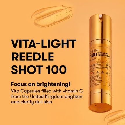 Vt Cosmetics Vita-Light Reedle Shot 100 Serum With Vitamin C Capsules