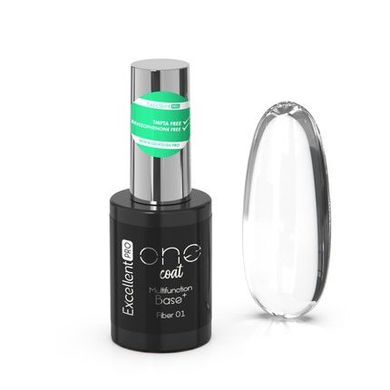 Leduv Fiberglass Gel Base Strong Brush Bottle One Coat Fiber Pink Clear