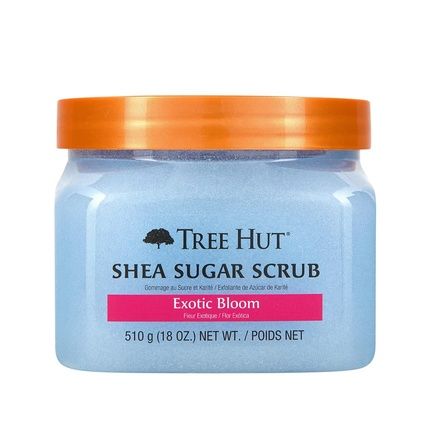 Tree Hut Exotic Bloom Shea Sugar Scrub 18Oz Ultra Hydrating And Exfoliating For Essential Body Care