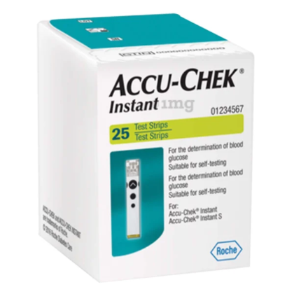 Accu-Chek Instant Roche 25 Test Strips 1Mg