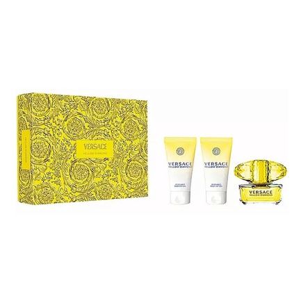 Versace Yellow Diamond Gift Set Eau De Toilette 50Ml Spray 50Ml Shower Gel 50Ml Body Lotion