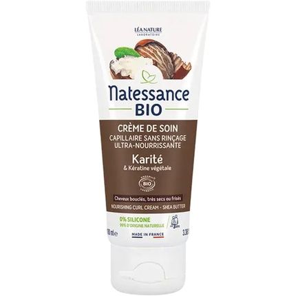 Natessance Organic Shea Butter Hair Care Cream 100Ml