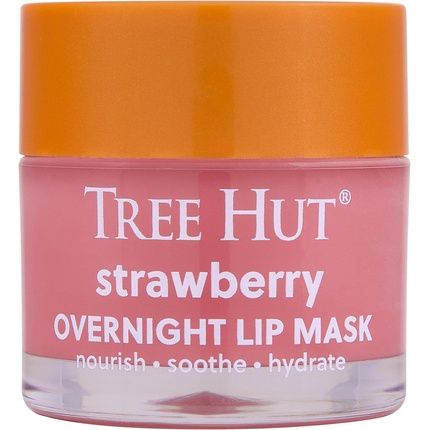 Tree Hut Strawberry Overnight Lip Mask Leave-On For Soft Lips