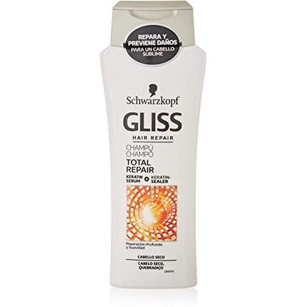 Gliss Total Repair Shampoo For Damaged Hair 250 Milliliters By Gliss