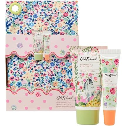 Cath Kidston Carnival Parade Travel Pouch Hand Cream 50Ml Lip Balm 10Ml