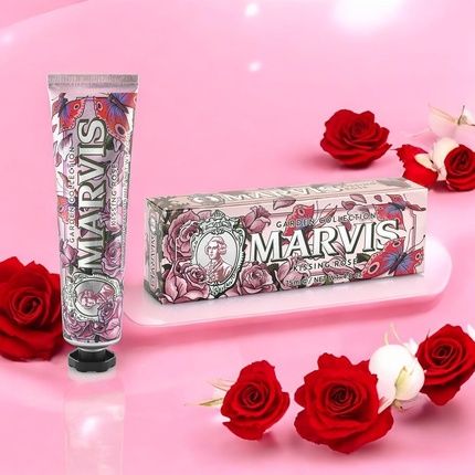 Marvis Kissing Rose Limited Edition Toothpaste 75Ml - Sensational Flavored - Image 3
