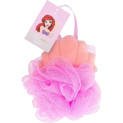 Mad Beauty Disney Pure Princess Ariel Shell Design Loofah Body Puff The Little Mermaid