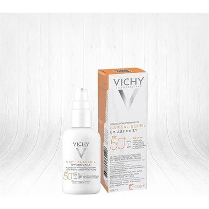 Vichy Capital Soleil Uv-Age Daily Spf50+ Water Fluid Antiphotoaging Cream 40Ml