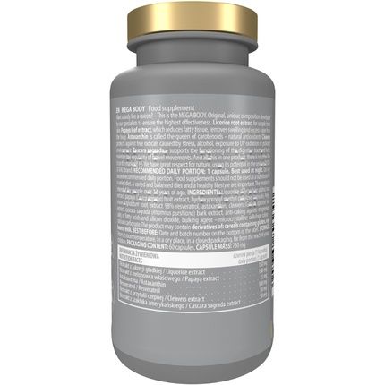 Activlab Doda D'Eau Mega Body 60 Capsules - Delays Aging Of The Body, Healthy Intestines, Anti-Inflammatory Properties