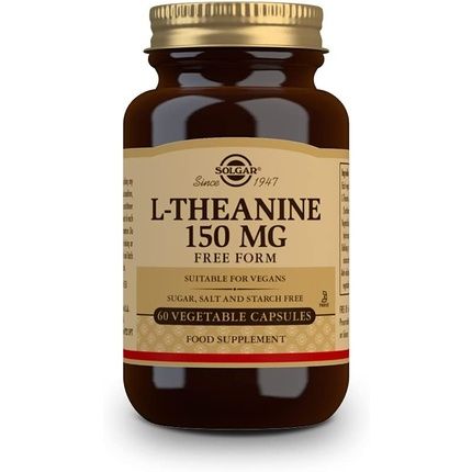 Solgar L-Theanine 150Mg Vegetable Capsules Mood Support And Relaxation 60 Servings