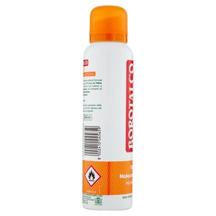 Borotalco Active Air Freshener Spray Orange Alcohol-Free Formula With Talc And Anti-Odor Molecules Fresh Effectiveness 48H Effectiveness Mandarin And Neroli Scent