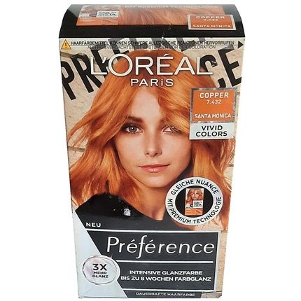 L'Oreal Preference 7.432 Santa Monica Copper/Blonde Hair Color
