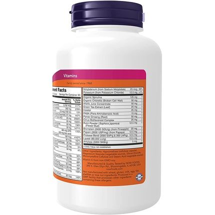 Now Foods Ecogreen Multi Vitamin 180 Veg Capsules - Image 3