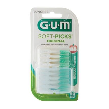 Gum Soft Picks منظفات أصلية متوسطة الحجم بين الأسنان لنظافة الأسنان