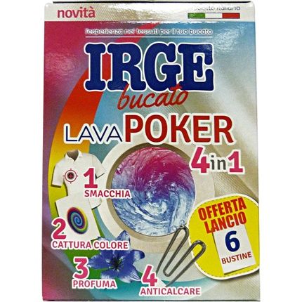 Irge Lavapoker 4 في 1 متعددة الألوان - عبوة من 6 قطع