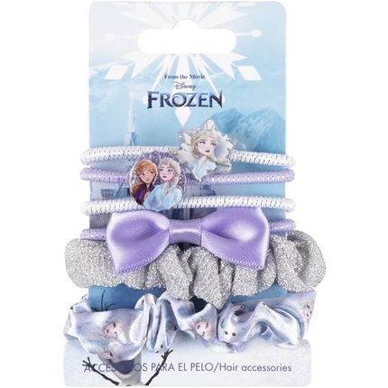 Frozen Hair Ties Assorted Colors Durable Materials Various Patterns And Shapes Original Product Designed In Spain Pack Of 6