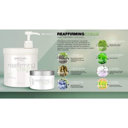 Postquam Firming Cream Body Stretch Mark Cream With Anti-Stretch Mark Effect 1000Ml